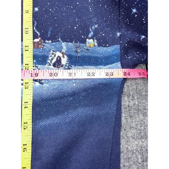 Vtg Artisans Sunschein XL Sweatshirt Guardian Angel AOP Wrap Print Grandma USA - Picture 13 of 14